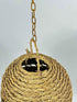 Boho Straw Pendant Light – Handwoven Natural Ceiling Lamp - ECOMOROCCO