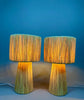 Handmade Moroccan Raffia Lamp – Natural Wicker & Rattan Boho Shade