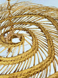 Moroccan Wicker Pendant Lamp – Rattan Straw Hanging Light