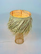 Natural Raffia Table Lamp – Handmade Moroccan Woven Rattan Light