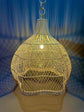 Wavy Rattan Chandelier – Handmade Natural Lampshade