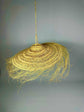 Moroccan Straw Pendant Light – Boho Woven Lampshade