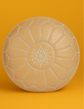 Authentic Large Leather Pouf – Moroccan Boho Style