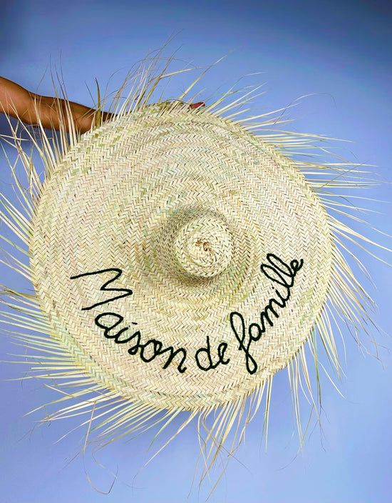 Personalized Straw Hat – Handmade Boho Hat & Beach Wall Decor - ECOMOROCCO
