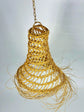 Moroccan Straw Pendant Light – Handwoven Boho Lampshade