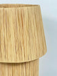 Natural Raffia Table Lamp – Handmade Moroccan Rattan Shade