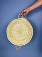 Moroccan Wicker Basket – Handmade Palm Leaf Decor