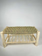 Boho Moroccan Woven Bench