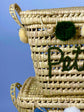 Personalized Wicker Toy Chest – Handmade Palm Leaf Box