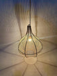 Handwoven Natural Raffia Pendant Lampshade – Moroccan Boho Hanging Light