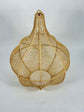 Handwoven Natural Raffia Pendant Lampshade – Moroccan Boho Hanging Light