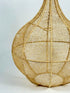 Handwoven Natural Raffia Pendant Lampshade – Moroccan Boho Hanging Light - ECOMOROCCO