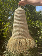 Moroccan Handmade Rattan Doum Lampshade – Boho Straw Pendant Light
