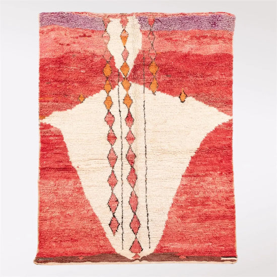Handwoven Beni Ourain Azilal Wool Rug – Moroccan Boho Modern Design - ECOMOROCCO
