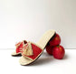 Handmade Moroccan Raffia Sandals – Boho Embellished Flats
