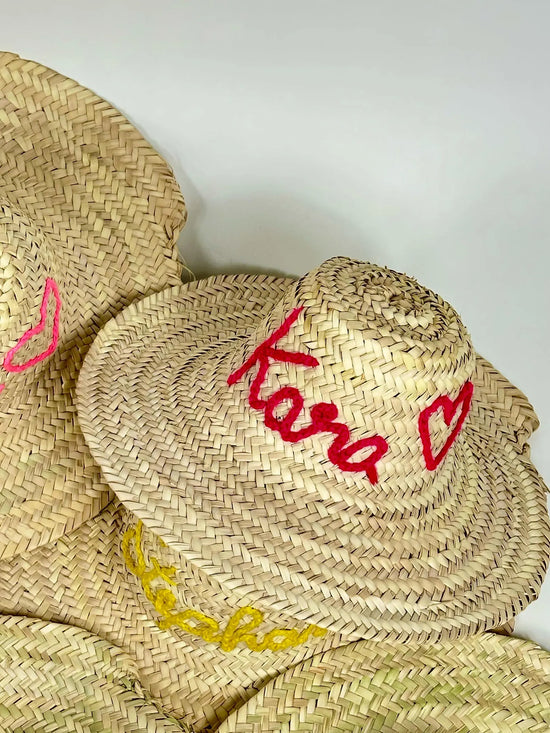 Handmade Moroccan Straw Hat – Stylish Summer Sun Protection - ECOMOROCCO