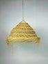 Handwoven Straw Ball Pendant Light – Boho Natural Lampshade for Earthy Interiors - ECOMOROCCO