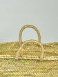 Artisan Moroccan Palm Tote – Chic French-Inspired Straw Bag