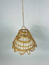 Boho Straw Pendant Light – Handmade Moroccan Raffia Lampshade - ECOMOROCCO