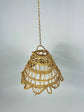 Boho Straw Pendant Light – Handmade Moroccan Raffia Lampshade