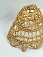 Boho Straw Pendant Light – Handmade Moroccan Raffia Lampshade