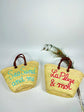 Personalized Moroccan Straw Beach Bag – Custom Embroidered Summer Tote