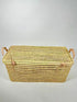 Woven Wicker Storage Chest - Palm Leaf Toy Box, Storage Chest & Basket in 4 Sizes - ECOMOROCCO