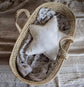 Wicker Doll Basket – Handmade Baby Moses Basket Prop