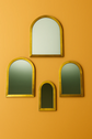 Brass Arched Mirror – Handmade Moroccan Wall Decor