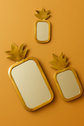 Brass Pineapple Mirror Set – Handmade Moroccan Wall Decor & Gift