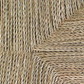 Rustic Handwoven Moroccan Palm Leaf Bench | Natural Boho Accent Seat