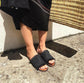Handmade Raffia One-Strap Sandals – Boho Summer Flats
