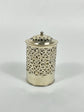 Handmade Bathroom Trash Can in Unlacquered Brass - Engraved Trash Can and Decorative Toilet Storage.