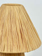 Moroccan table lamp handmade from natural raffia, rattan and wicker - Bohemian style.