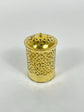 Handcrafted Unlacquered Brass Bathroom Basket - Engraved Trash Can & Decorative Toiletry Storage | Elegant Brass Trash Can.