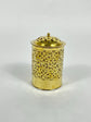 Handcrafted Unlacquered Brass Bathroom Basket - Engraved Trash Can & Decorative Toiletry Storage | Elegant Brass Trash Can.