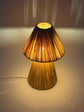 Moroccan table lamp handmade from natural raffia, rattan and wicker - Bohemian style.