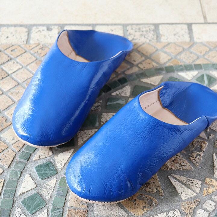 Comfortable Moroccan Leather Slippers | Handmade Babouche for Women and Men | Easy-to-put-on House Shoes.