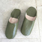 Unwind in Style – Handmade Moroccan Leather Slippers