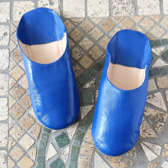 Comfortable Moroccan Leather Slippers | Handmade Babouche for Women and Men | Easy-to-put-on House Shoes.
