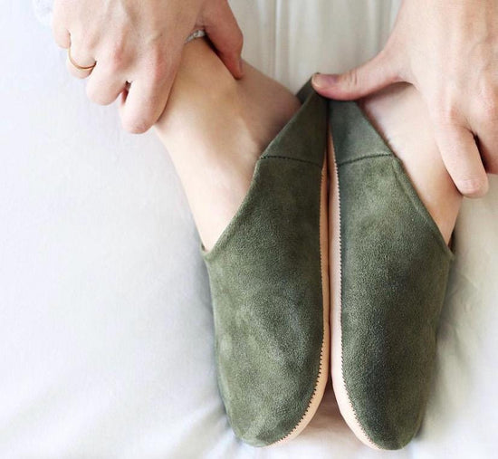 Eco-Friendly Moroccan Leather Babouches - ECOMOROCCO