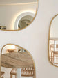 Handcrafted Irregular Gold Mirror — Luxe Artisan Wall Accent